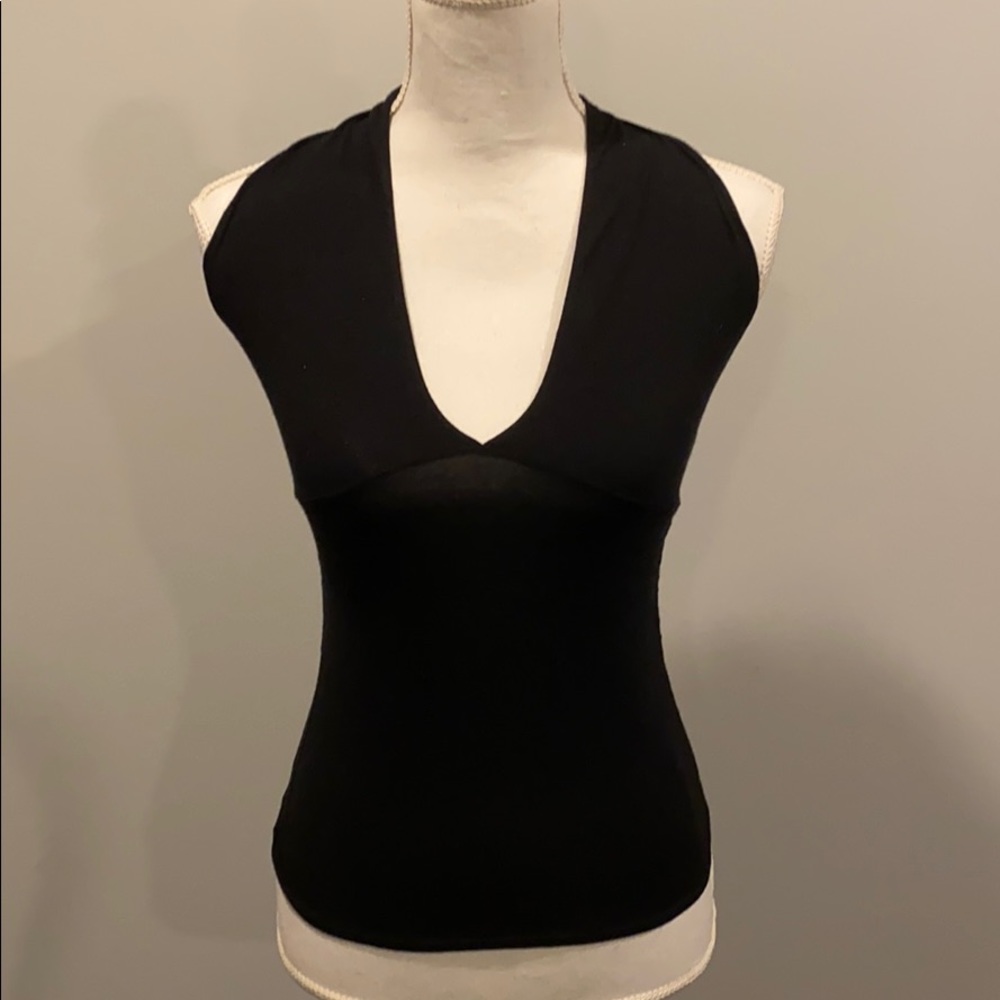 Laundry by Shelli Segal Black Halter Top